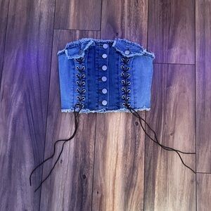 Cute Jean tube top